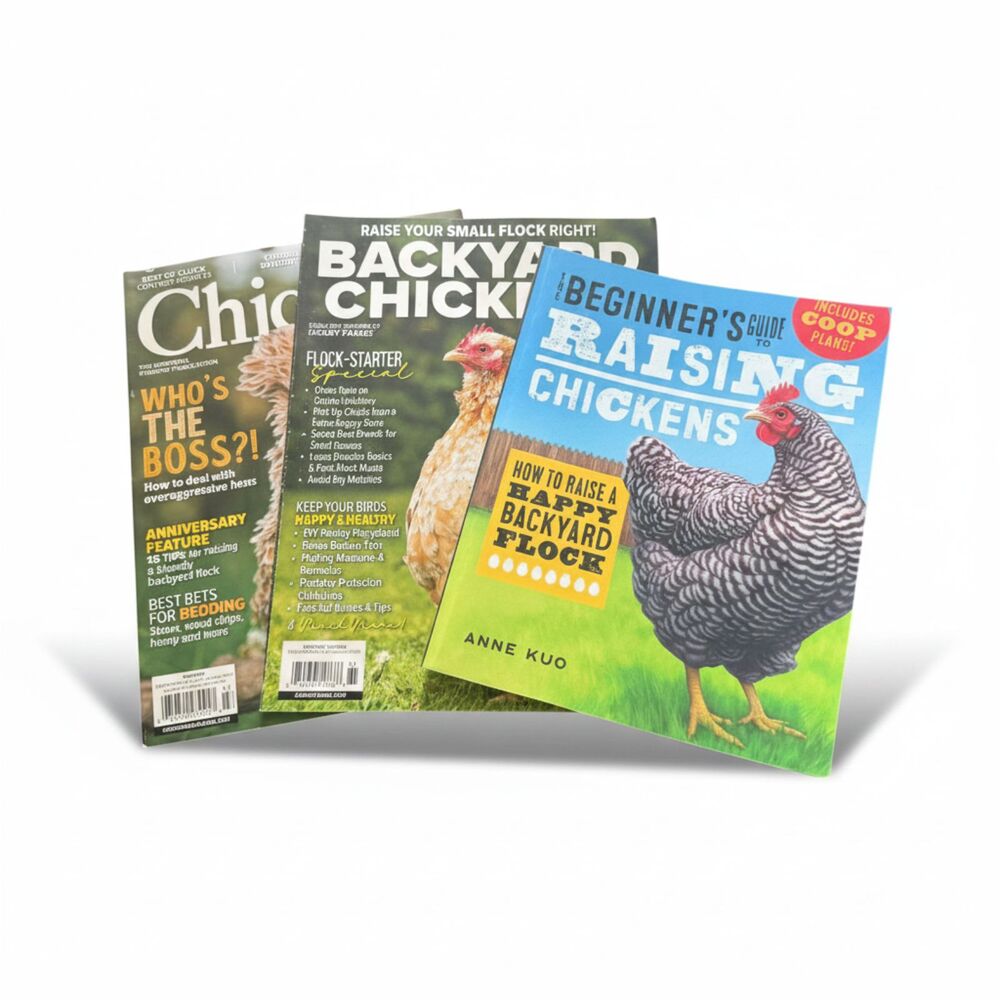 Backyard Chicken Starter Bundle – Book + 2 Chicken Magazines